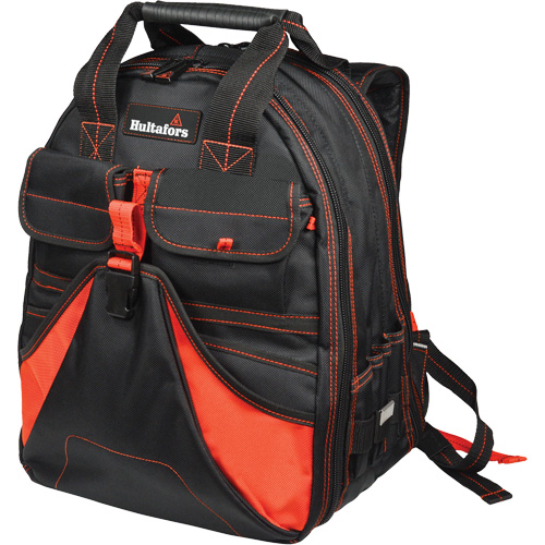 Sac &agrave; dos &agrave; outils de luxe, Noir/Rouge, Balistique/Polyester Distribution Élite MP