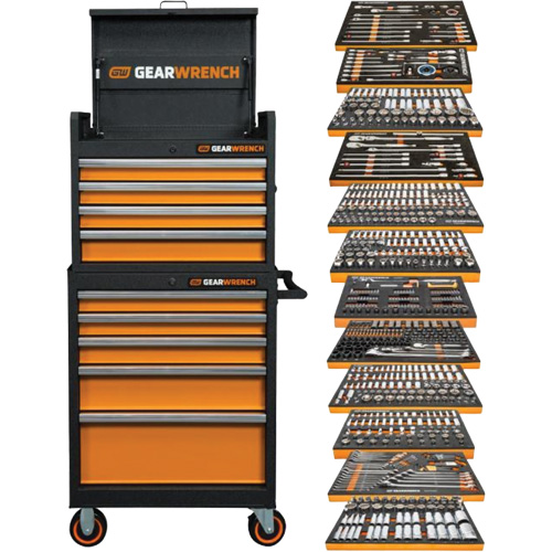 Rangement & jeu d'outils pour m&eacute;canicien, 791 morceaux Distribution Élite MP