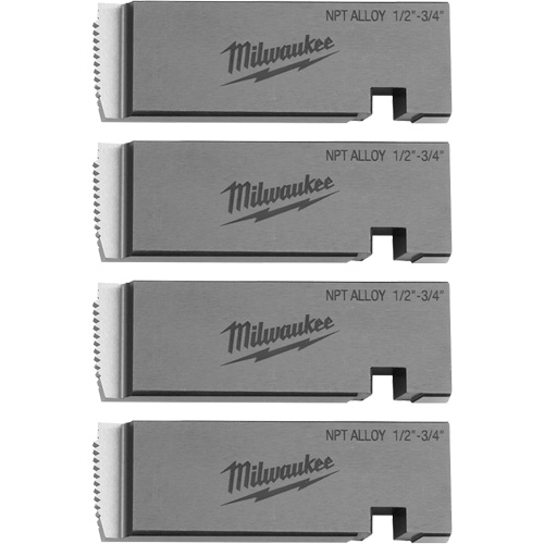 Fili&egrave;res de filetage pour tuyaux universel NPT, Pour tuyau de 1/2"-3/4", Alliage Distribution Élite MP