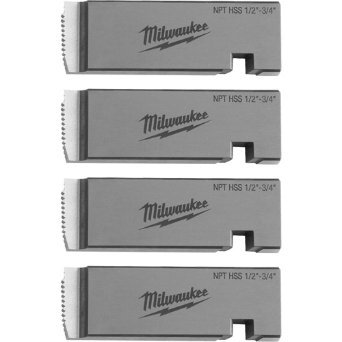 Fili&egrave;res de filetage pour tuyaux universel NPT, Pour tuyau de 1/2"-3/4", Haute vitesse pour acier inoxydable Distribution Élite MP