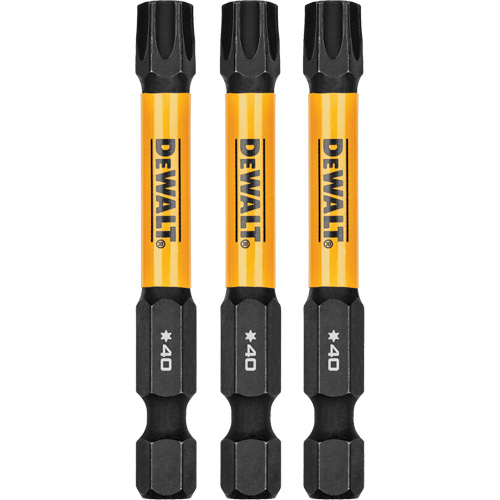 3-Piece FLEXTORQ&reg; Impact Screwdriving Bits, Torx, T-40, 1/4" Drive Distribution Élite MP