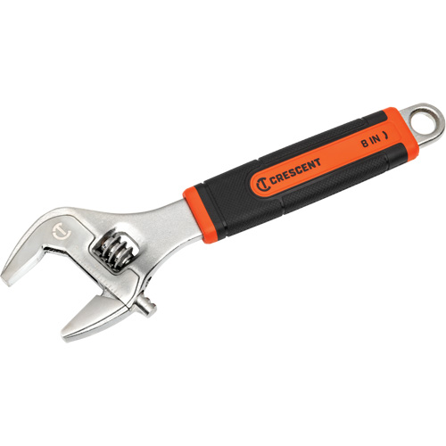 Adjustable Wrench, 8" L, 2-1/5"/31 mm Max Width, Chrome/Polished Distribution Élite MP