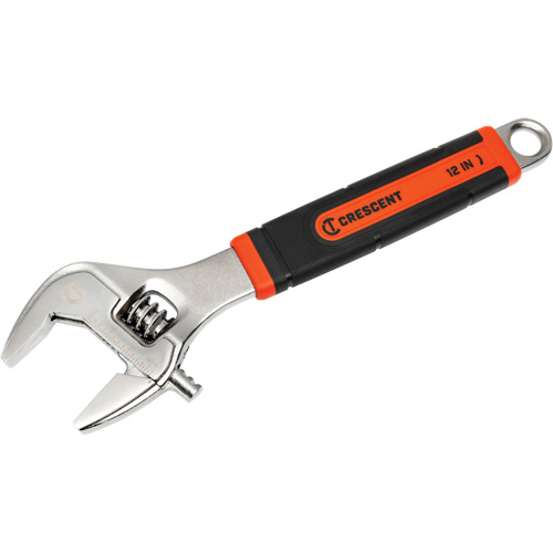 Adjustable Wrench, 12" L, 46 mm/3-1/5" Max Width, Chrome/Polished Distribution Élite MP