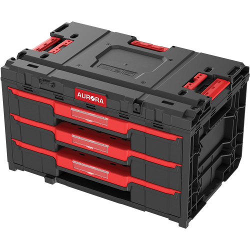 Boîte &agrave; outils &agrave; 3 tiroirs Arx, 23-1/10" x 15" x 13-2/5', Noir Distribution Élite MP