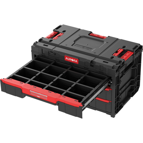Boîte &agrave; outils &agrave; 3 tiroirs Arx, 23-1/10" x 15" x 13-2/5', Noir Distribution Élite MP