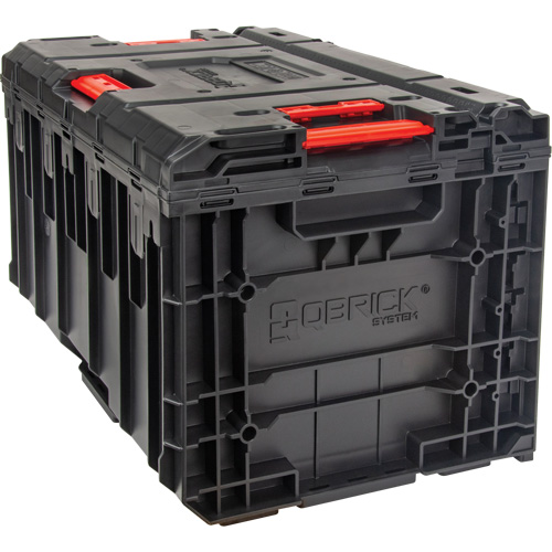 Boîte &agrave; outils Arx avec un tiroir, 11-1/5'' la x 18-3/10" p x 9-1/10" h, Noir/Rouge Distribution Élite MP