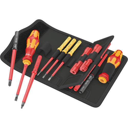 Jeu de tournevis isol&eacute;s pour vis fendues, 1000 V, 18 Mcx Distribution Élite MP