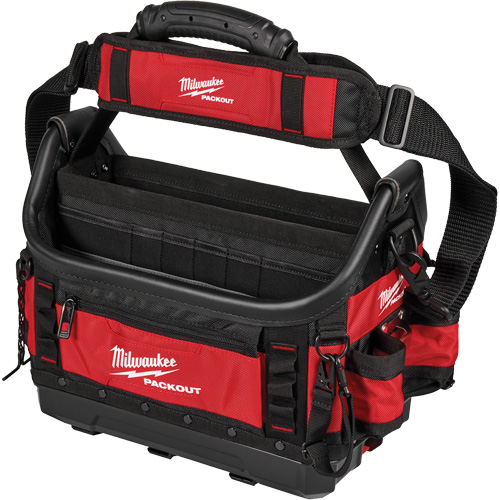 PackOut Structured Tote, Polyester, 39 Pockets, Black/Red Distribution Élite MP