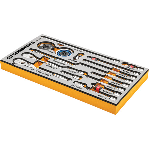 MEGAMOD Master Mechanics Tool Set in Premium Modular Foam Trays with Tool Storage, 1268 Pieces Distribution Élite MP