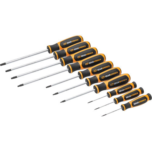 Torx&reg; Dual Material Screwdriver Set in Foam Storage Tray, 10 Pcs. Distribution Élite MP