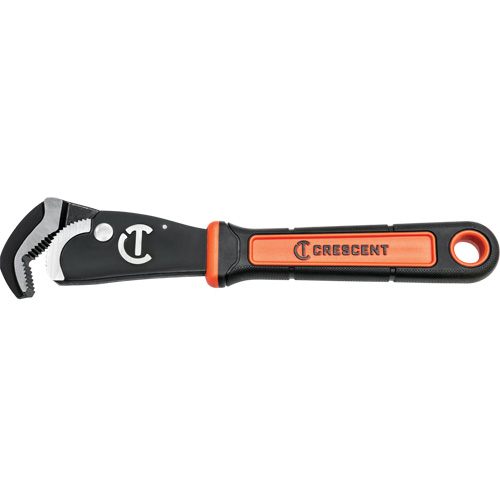 Cl&eacute; bimat&eacute;riau auto-ajustable pour tuyau, Cap des m&acirc;choires 1-1/2", Longueur 12", Fini Oxyde noir, Prise Coussin&eacute;e Distribution Élite MP