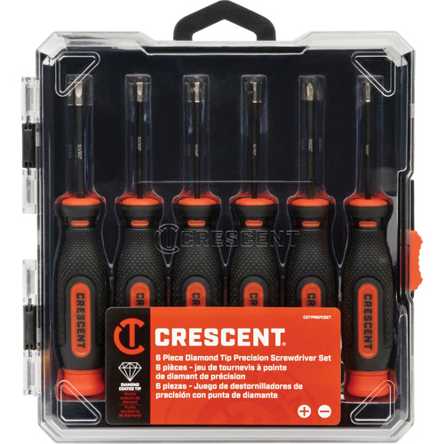 Diamond Tip Precision Screwdriver Set, 6 Distribution Élite MP