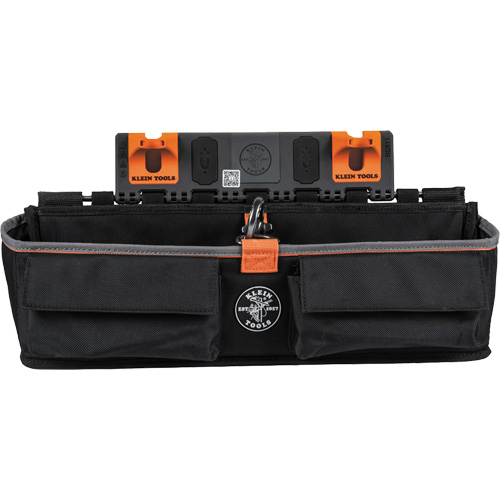 Module pour grande poche avec crochet en S Bucket Work Centre, Nylon, 3 pochettes, Noir/Orange Distribution Élite MP