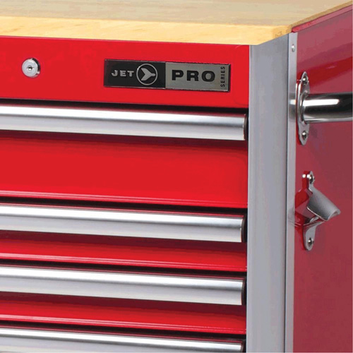 PRC7215 Pro Series Roller Cabinet, 15 Drawers, 72" W x 24" D x Red Distribution Élite MP