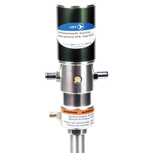 JAGP-120 Ensemble de pompe &agrave; graisse robuste avec commande pneumatique Distribution Élite MP