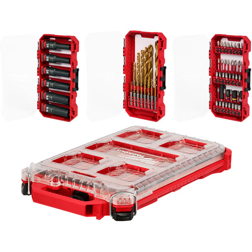Ensemble de perceuse &agrave; chocs, tournevis Shockwave & attache Packout Distribution Élite MP