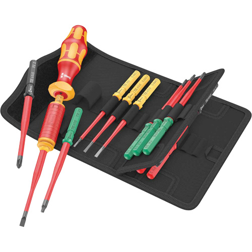 15-Piece Kraftform Kompakt Torque VDE Blade Set, 1000 V Distribution Élite MP