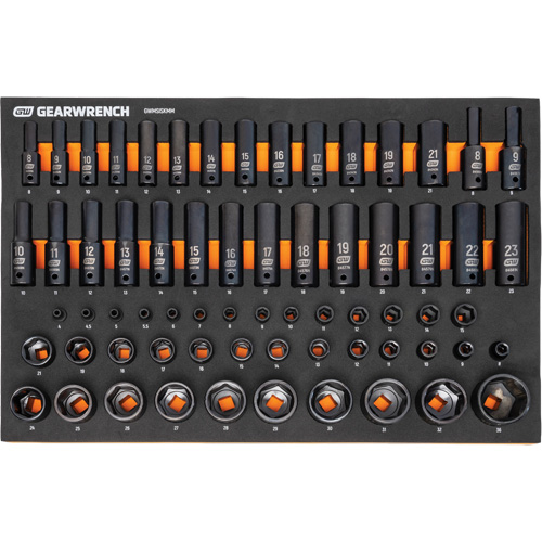 Jeu d'outils de m&eacute;canicien dans des plateaux modulaires en mousse avec conteneur de rangement, 247 morceaux Distribution Élite MP