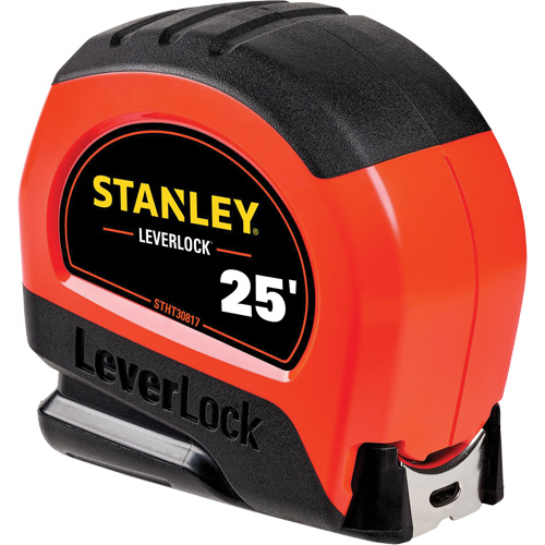 High-Visibility LEVERLOCK&reg; Tape Measure, 25', Imperial Graduations Distribution Élite MP