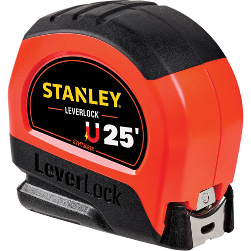 High-Visibility Magnetic LEVERLOCK&reg; Tape Measure, 25', Imperial Graduations Distribution Élite MP