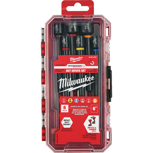 Jeu de tourne-&eacute;crous de 6" Impact Duty SHOCKWAVE, 6 mcx, Magn&eacute;tique Distribution Élite MP