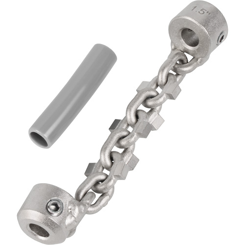 Chaîne de nettoyage de tuyaux de 1-1/4" - 1-1/2" pour c&acirc;ble de serpent &agrave; chaîne de 1/4" Distribution Élite MP