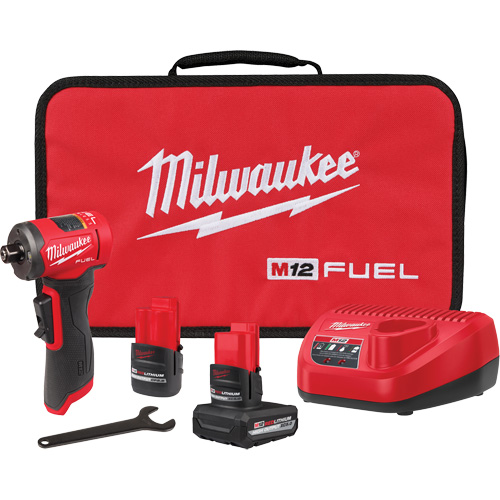 FUEL Right Angle Die Grinder Kit, 1/4" Collet, 12 V, Lithium-Ion Distribution Élite MP