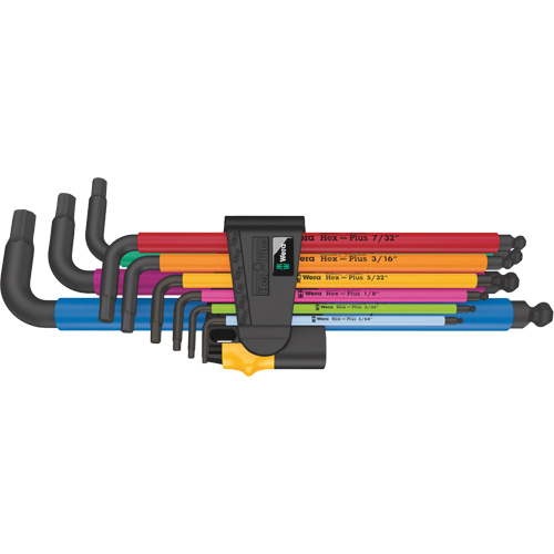 950/9 Hex-Plus Multicolour L-Key Set, 9 Pcs., Imperial Distribution Élite MP