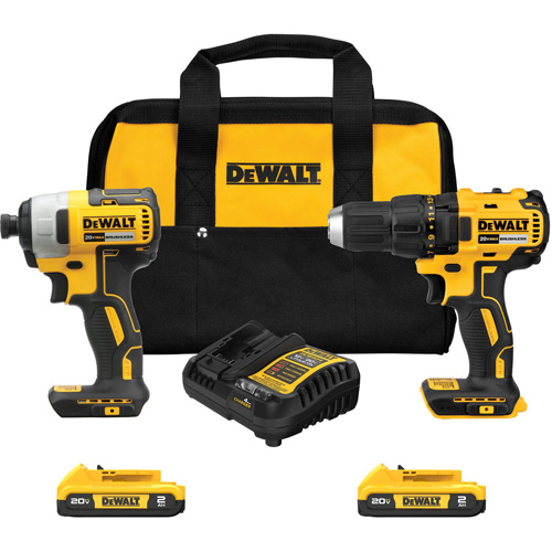 Drill & Impact Driver Combo Kit, Lithium-Ion, 20 V Distribution Élite MP
