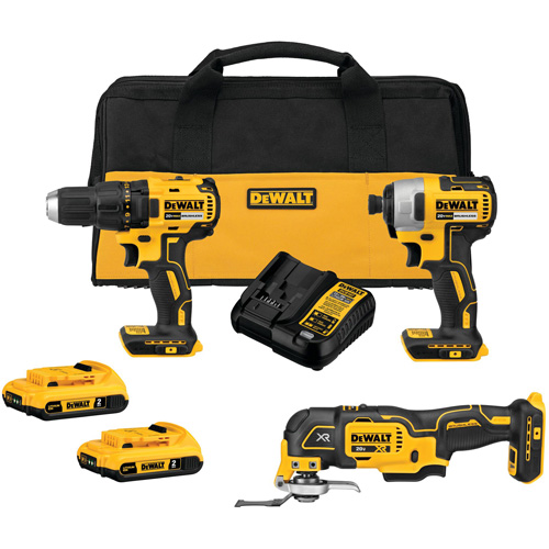 Brushless Cordless 3-Tool Combo Kit, Lithium-Ion, 20 V Distribution Élite MP