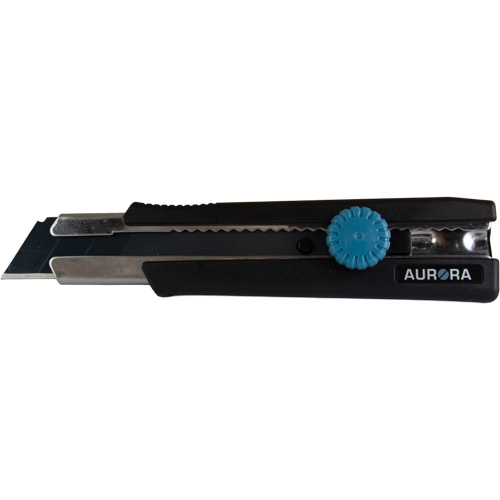 Couteau r&eacute;tractable de 25 mm, Acier inoxydable, Robuste, Prise en Caoutchouc Distribution Élite MP