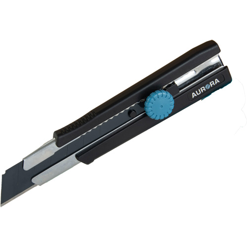 Couteau r&eacute;tractable de 25 mm, Acier inoxydable, Robuste, Prise en Caoutchouc Distribution Élite MP