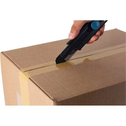 Couteau r&eacute;tractable de 25 mm, Acier inoxydable, Robuste, Prise en Caoutchouc Distribution Élite MP