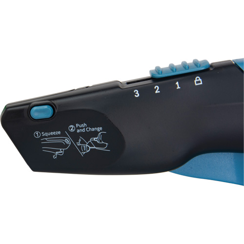 Retractable Safety Knife , Stainless Steel, Heavy-Duty, Plastic/Aluminum Handle Distribution Élite MP
