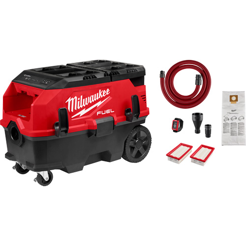Extracteur de poussi&egrave;re de 9 gallons &agrave; deux batteries avec VACLINK M18 FUEL PACKOUT , 27-3/4" x 16-3/4" x 19" Distribution Élite MP