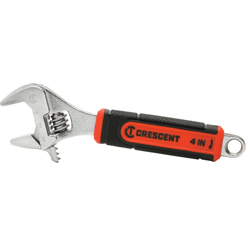 Adjustable Wrench with Quick-Fit Jaw, 4" L, 9/16"/14 mm Max Width, Chrome Distribution Élite MP