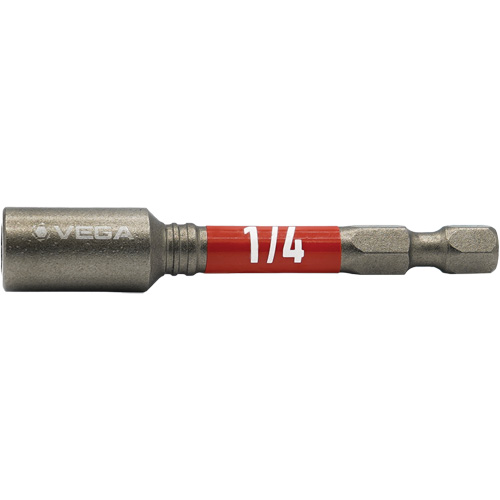 Impactech&reg; Nut Driver, 1/4" Tip, 1/4" Drive, 2-9/16" L, Magnetic Distribution Élite MP