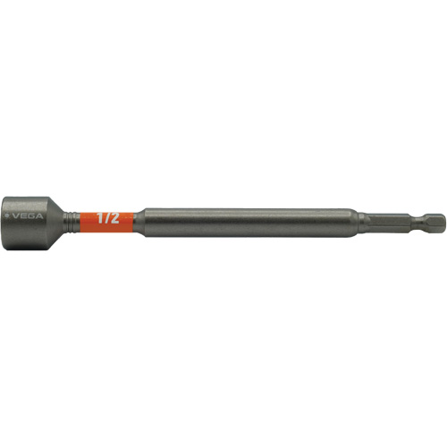 Impactech&reg; Nut Driver, 1/2" Tip, 1/4" Drive, 6" L, Magnetic Distribution Élite MP