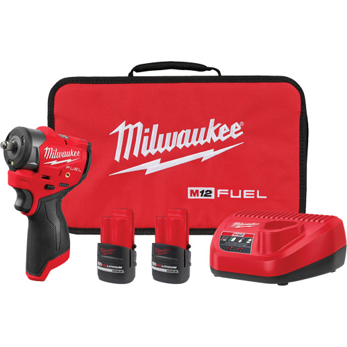 Ensemble de cl&eacute; &agrave; chocs sous-compacte M12 FUEL avec anneau de friction, 12 V, Mandrin 3/8" Distribution Élite MP