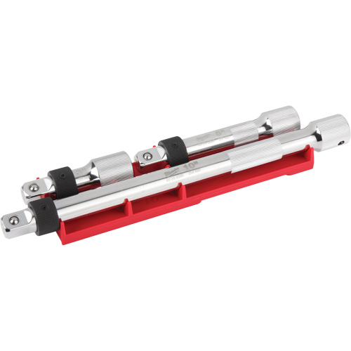 Jeu de rallonges verrouillables, Prise de 1/2", Fini Chrome, 3 M Distribution Élite MP
