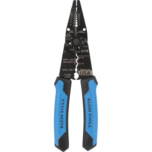 Pince &agrave; d&eacute;nuder polyvalente &agrave; bec long, 8-1/4" lo, 10 - 20/12 - 22 AWG Distribution Élite MP