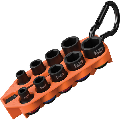 Grab-And-Go Impact Socket Set, SAE, 10 Pcs, Impact, 3/8" Drive Size Distribution Élite MP