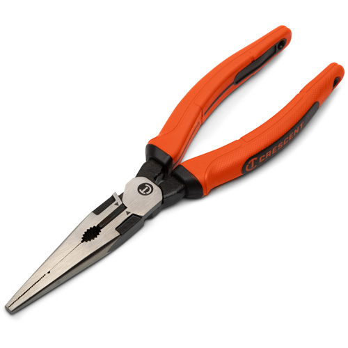 Z2 Long Nose Plier with Dual Material Grip Rawhide Handle, 8" L Distribution Élite MP