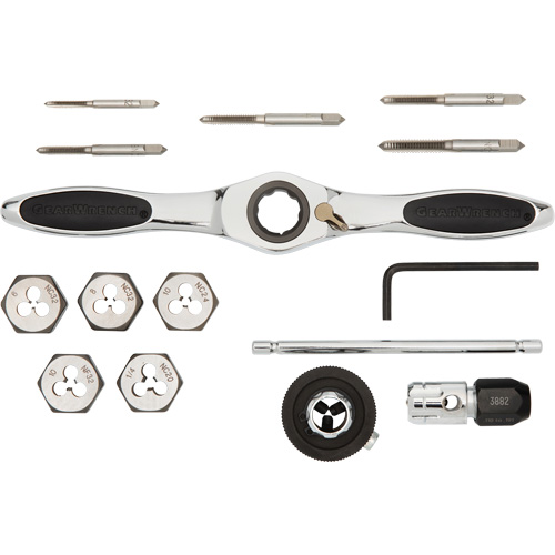 SAE Ratcheting Tap & Die Set, 15 Pieces Distribution Élite MP