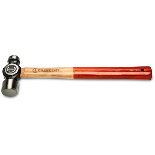 Ball Pein Hammer, 32 oz. Head Weight, Polished Face, Wood Handle Distribution Élite MP