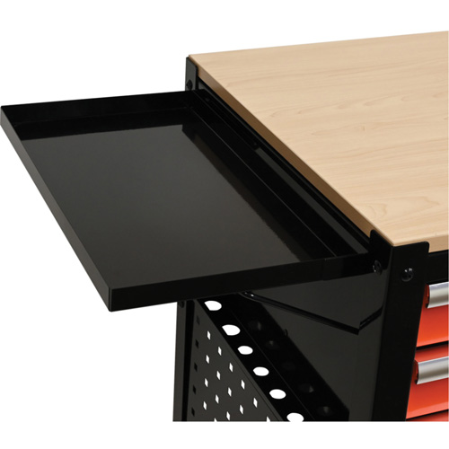 Utility Cart, 4 Drawers, Black/Orange Distribution Élite MP