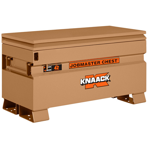Coffre de chantier mod&egrave;le 42 avec cadenas, 42" x 19" x 23-3/8", Acier, Havane Distribution Élite MP