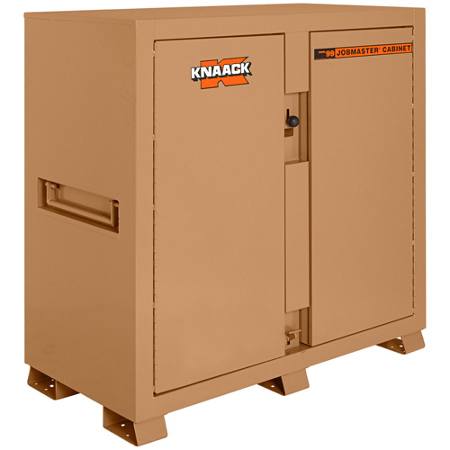 Model 99 Jobsite Cabinet with Double Doors & 2 Padlocks, Steel, 59.4 Cubic Feet, Tan Distribution Élite MP