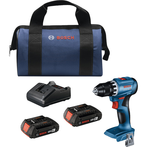 Compact Brushless Drill/Driver Kit, Lithium-Ion, 18 V, 1/2" Chuck, 400 in-lbs. Torque Distribution Élite MP
