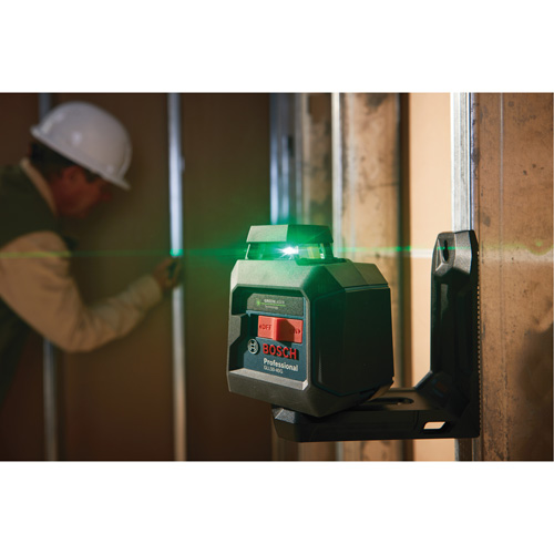 Laser &agrave; lignes crois&eacute;es 360° auto-nivelant &agrave; faisceau vert Distribution Élite MP
